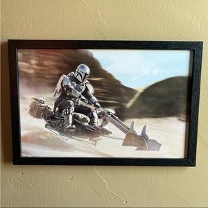 THE MANDALORIAN SEASON 2 MANDO SAND DUNES 13x19 FRAMED
